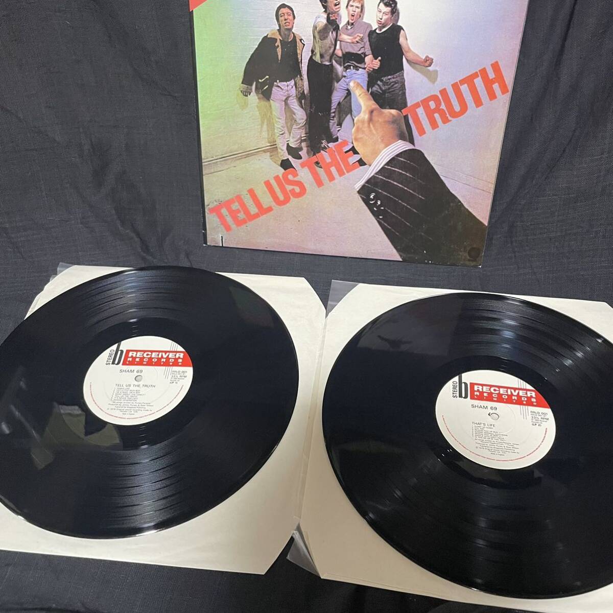 Sham 69 『Tell Us The Truth』2枚組 LPレコード （RRLD 001）1989年 パンク 見開きジャケット_画像5