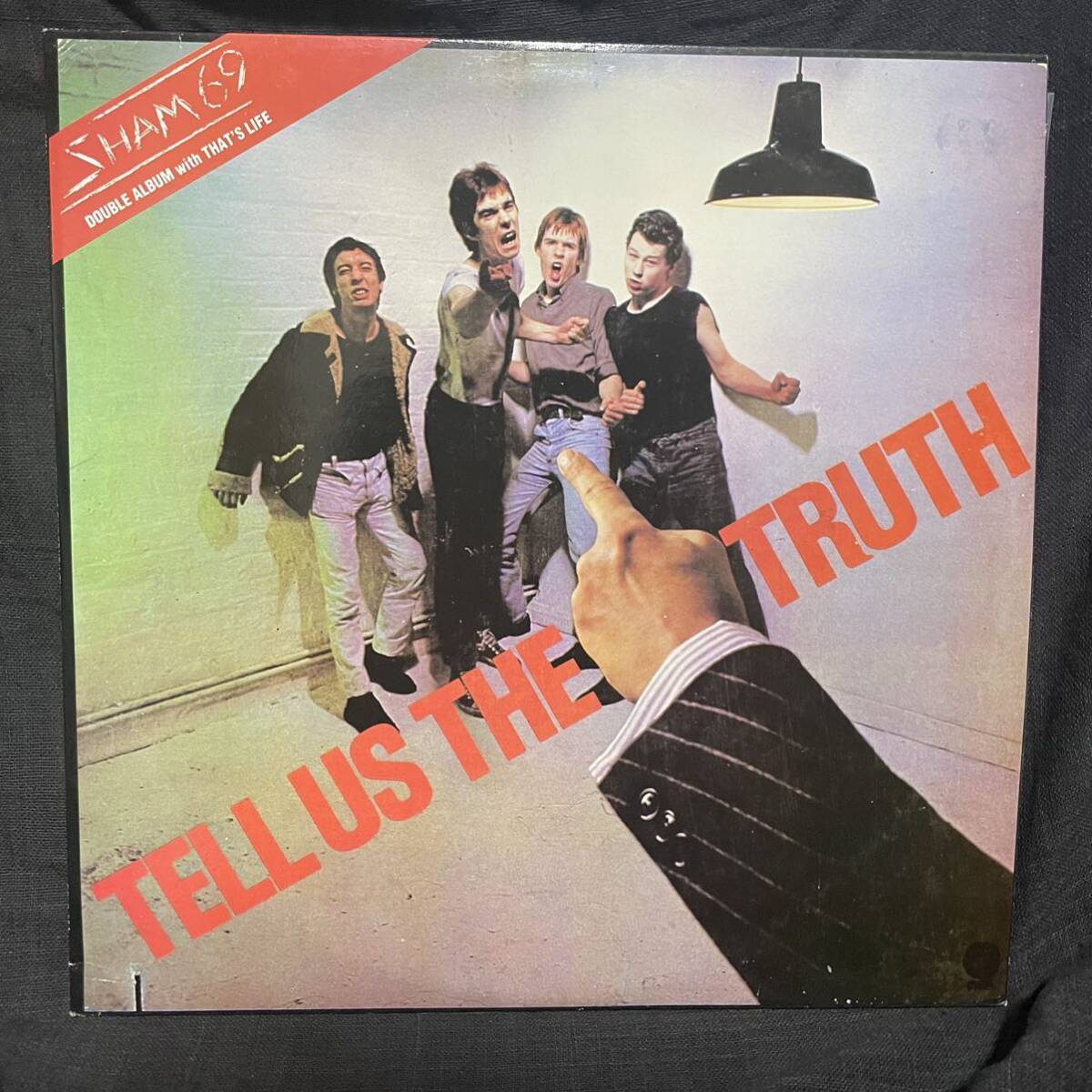 Sham 69 『Tell Us The Truth』2枚組 LPレコード （RRLD 001）1989年 パンク 見開きジャケット_画像1