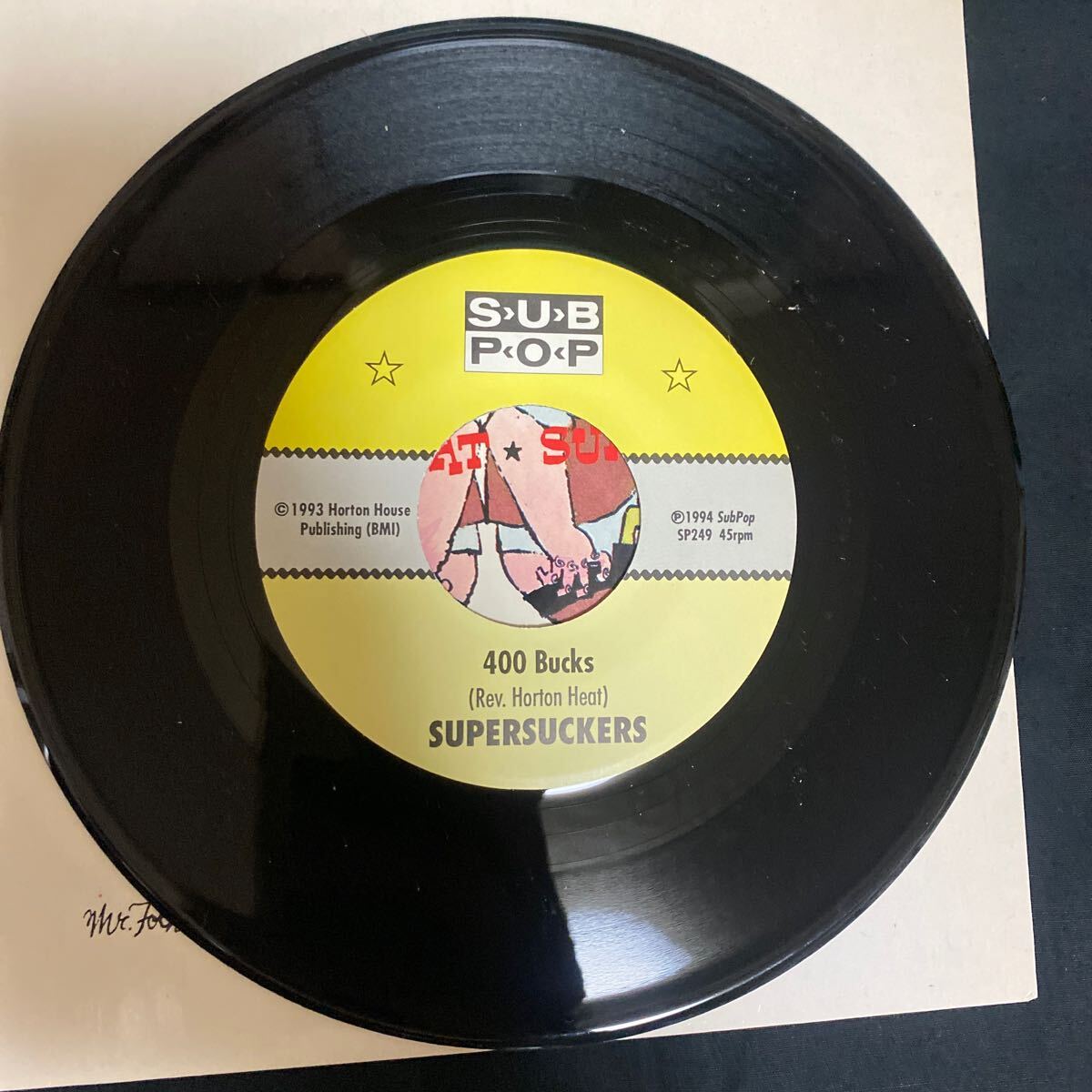 Rev.Horton Heat / Supersuckers 「Caliente / 400 Bucks」 SP249 US盤 1994年 ロック EP盤 レコード_画像4