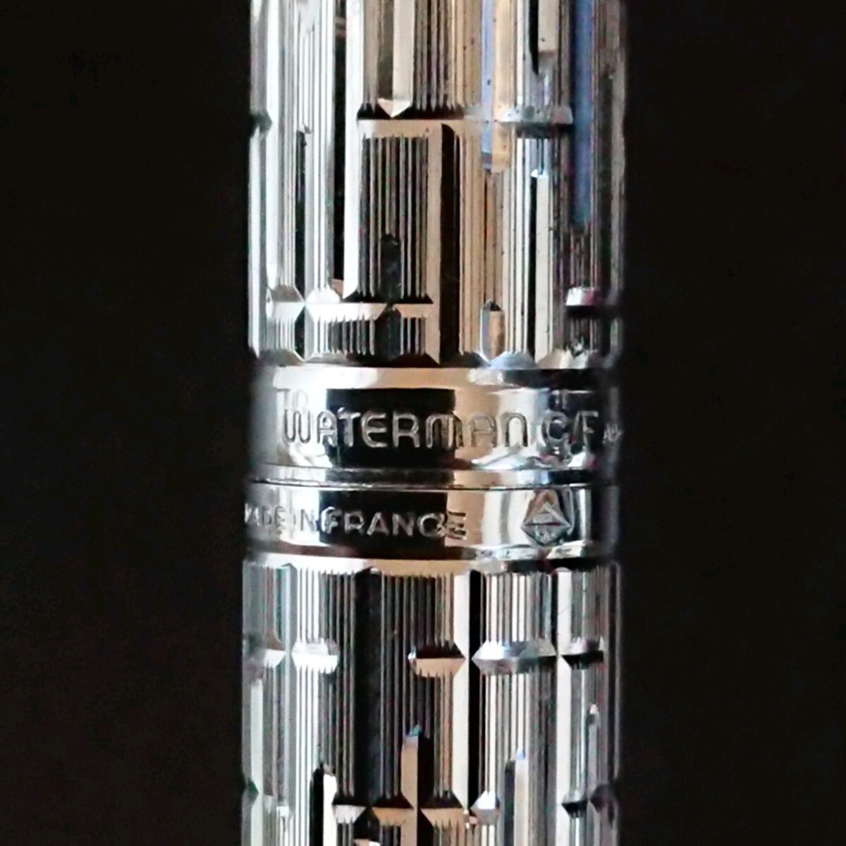 【美品】 ウォーターマン CF 純銀 スターリングシルバー Waterman C/F Argent Massif Sterling Silver ペン先 18K 750 管R1の画像4
