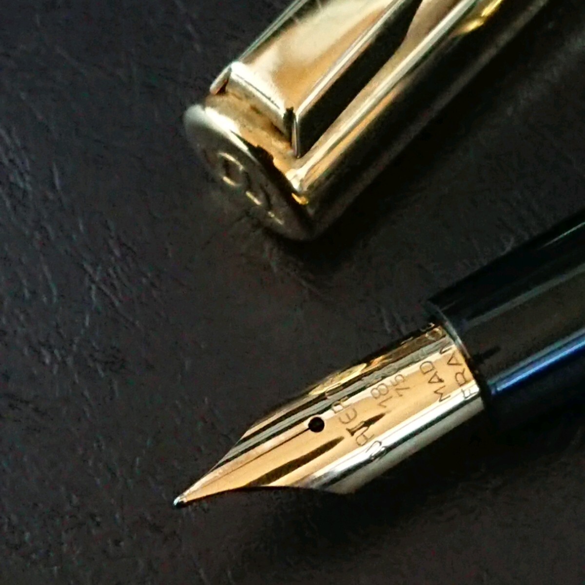 [ beautiful goods ] Waterman fa set Gold plate Waterman pen .18K 750 tube R3
