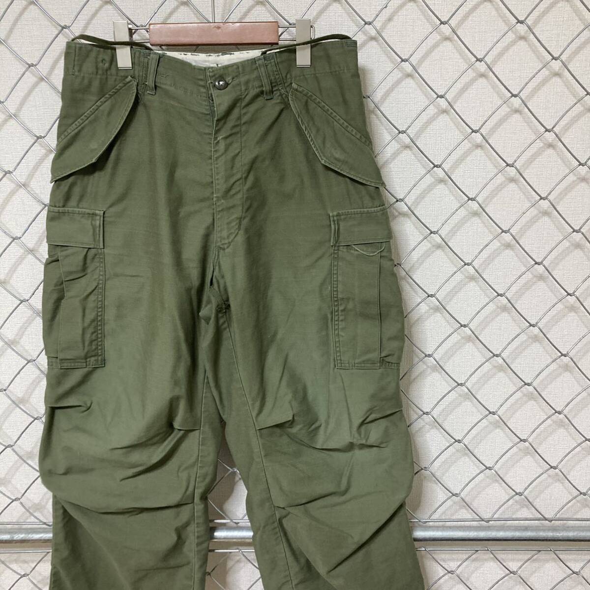 60s VINTAGE 米軍実物 GRIPPER ZIPPER M65 ミリタリー カーゴパンツ_画像1