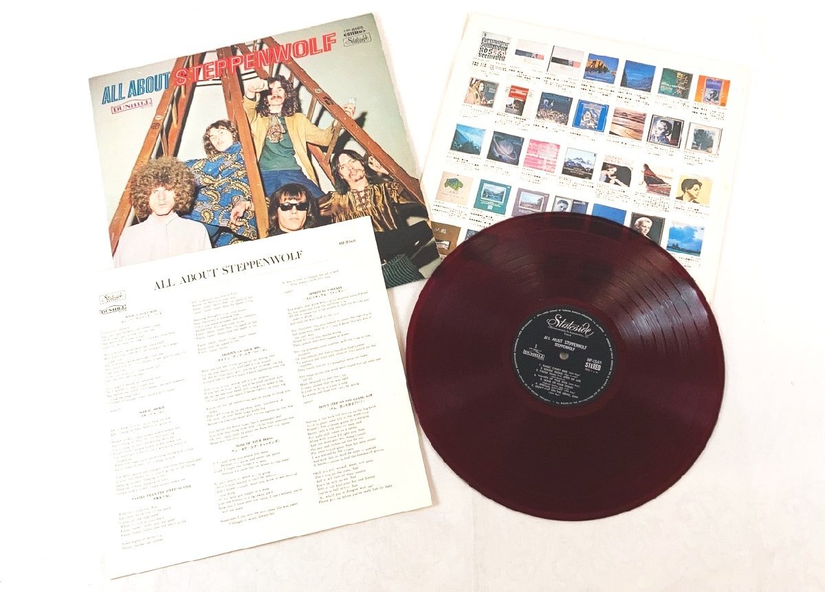 【中古】オールアバウト ハードロックの王者ステッペンウルフのすべて LP カラーレコード赤 20240408_画像3