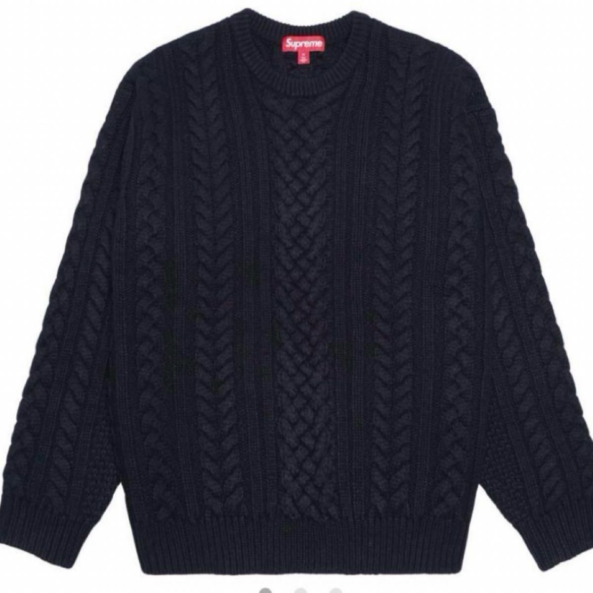 Supreme Applique Cable Knit Sweater Black シュプリーム ケーブル ニット セーター