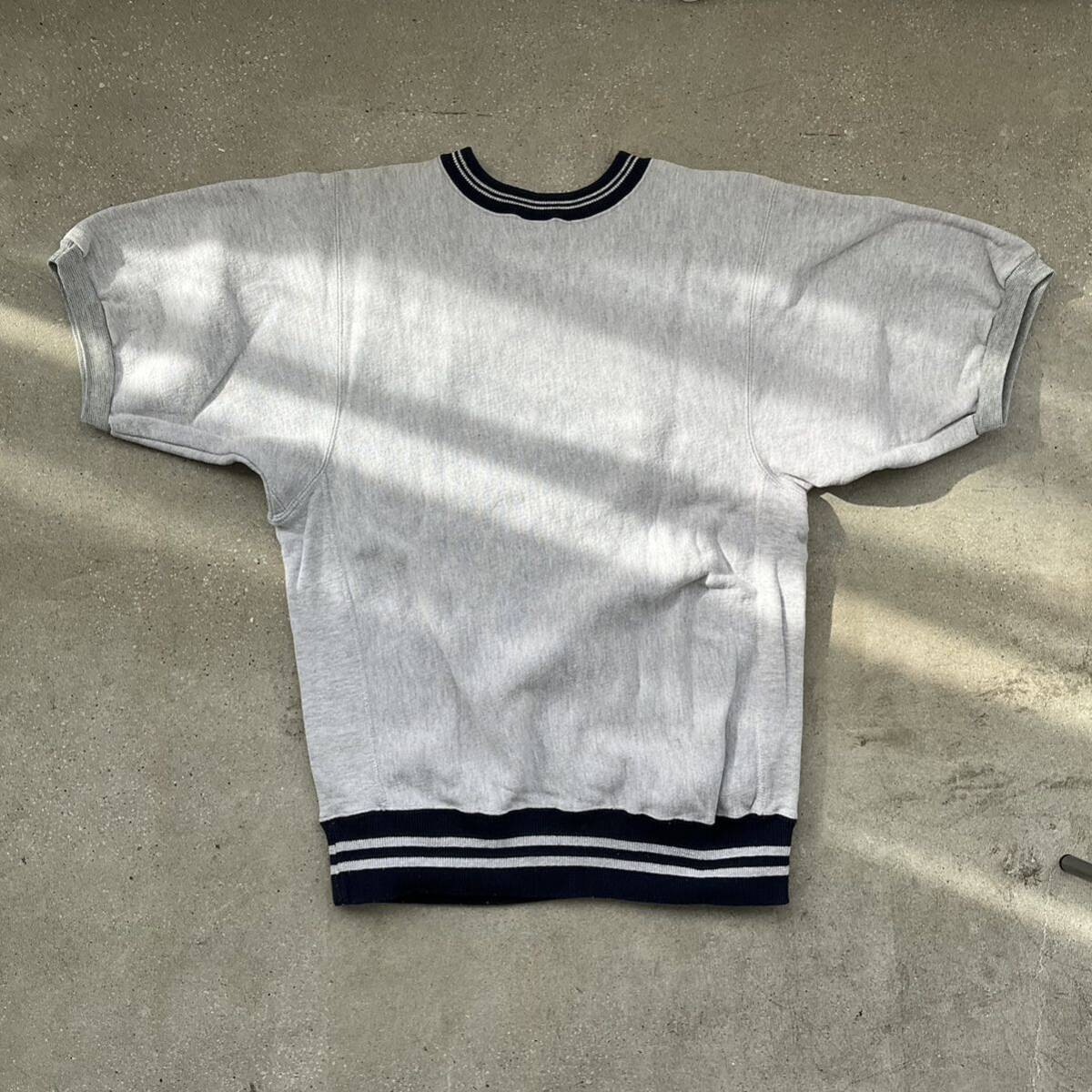 90's ビンテージ Champion チャンピオン REVERSE WEAVE リバースウィーブ USA製 us navy ショートスリーブの画像2