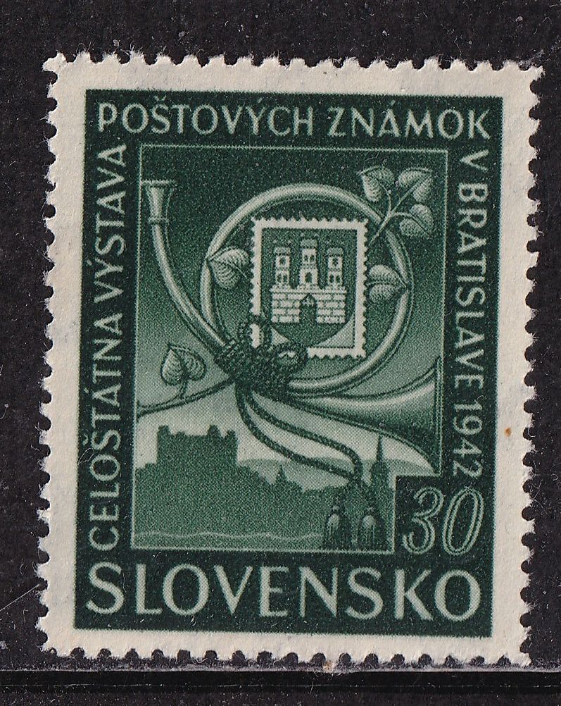 スロバキア切手 1942 ブラテスチビア切手展 切手収集 の画像2