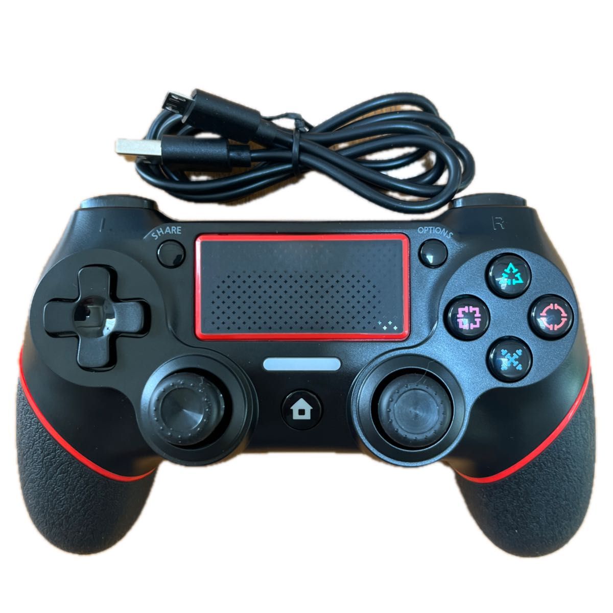 PS4 コントローラー ワイヤレス Bluetooth ゲームパッド 600mAhバッテリー イヤホンジャック PS4 Pro