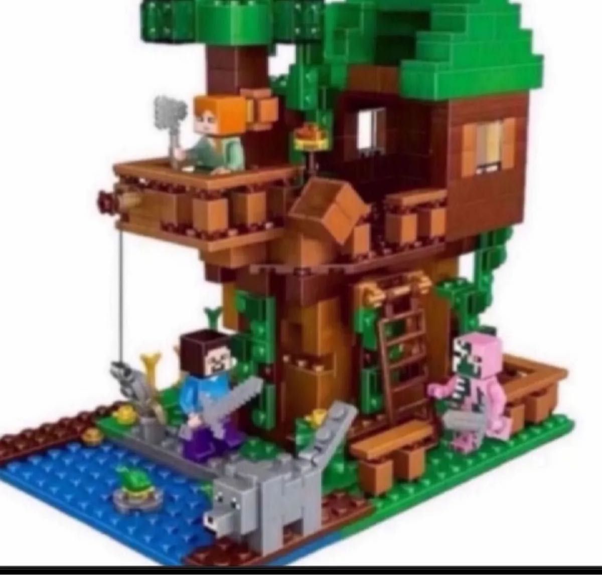 ツリーハウス LEGOレゴ互換 マインクラフト 風　ミニフィグ