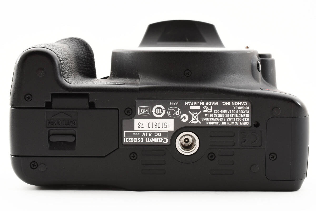 【完動良品】人気機種 Canon キャノン EOS Kiss X3 ボディ バッテリー２個付き_画像7