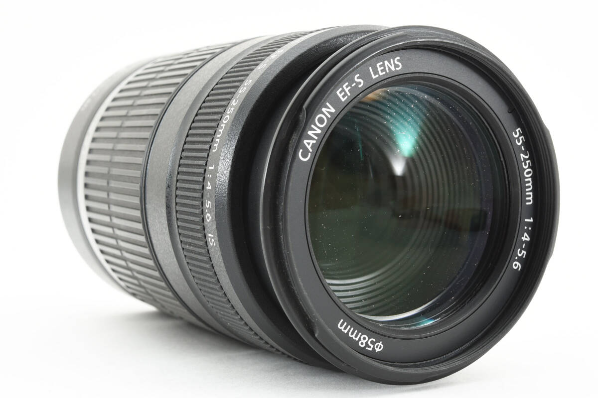 完動良品 Canon キャノン レンズ EF-S 55-250mm F4-5.6 IS の画像3