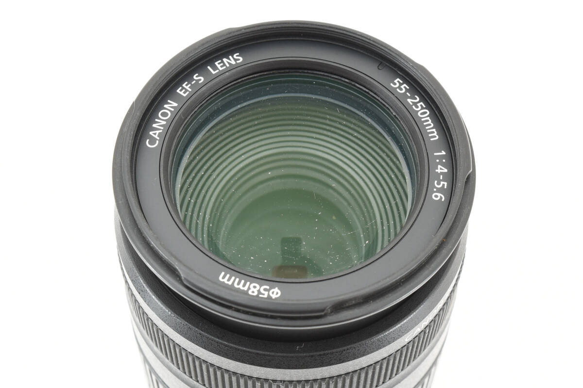完動良品 Canon キャノン レンズ EF-S 55-250mm F4-5.6 IS の画像10