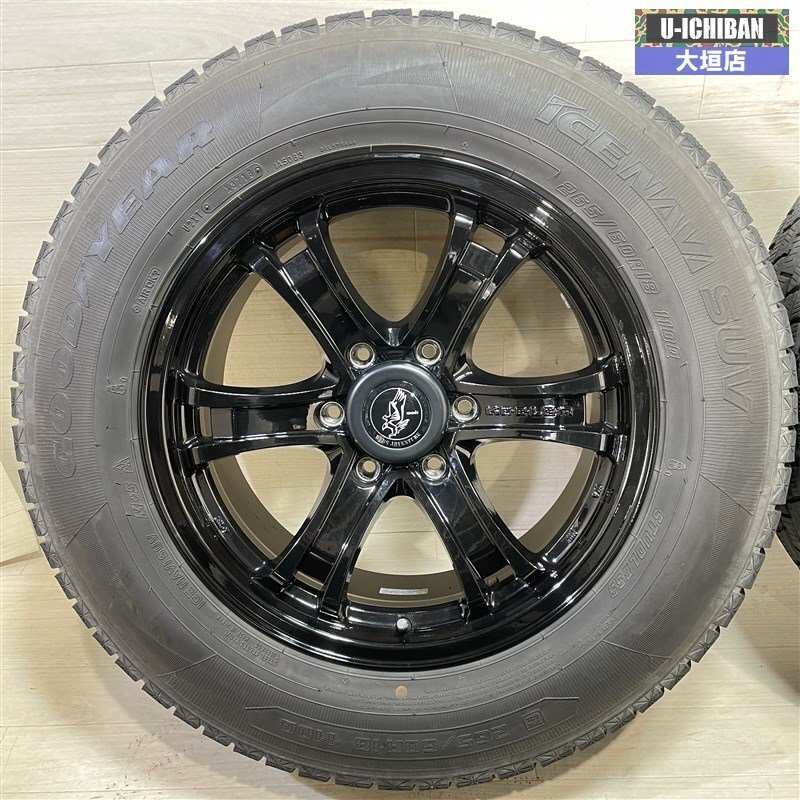 プラド ハイラックス 等 キーラーフォース 8-18+25 6H139.7 グッドイヤー アイスナビ SUV 265/60R18 18インチ スタッドレス 4本セット 002Rの画像2