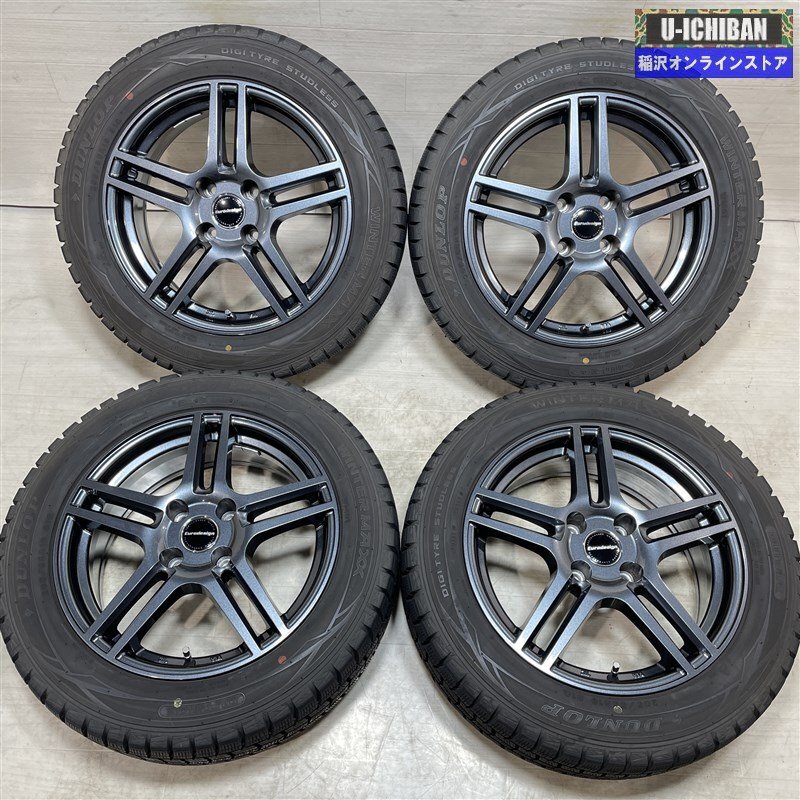  Peugeot 307 308 Citroen C3 etc. euro design 6.5-16+25 4H108 Dunlop WM01 205/55R16 16 -inch studless 4 pcs set 009k