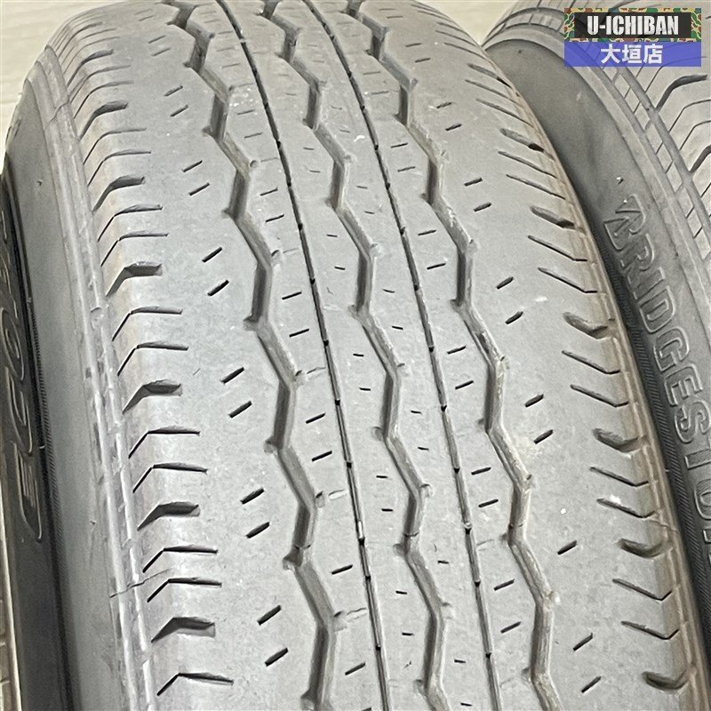 トヨタ ハイエース純正 アルミ 6-15+35 6H139 ブリヂストン エコピア RD613 195/80R15 107/105LT 15インチ 4本セット 002Rの画像9