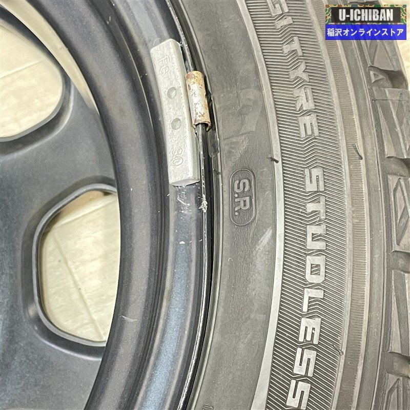 スズキ ハスラー純正 4.5-15+45 4H100 ダンロップ ウィンターマックスWM01 165/60R15 15インチ スタッドレス 4本セット 009の画像7