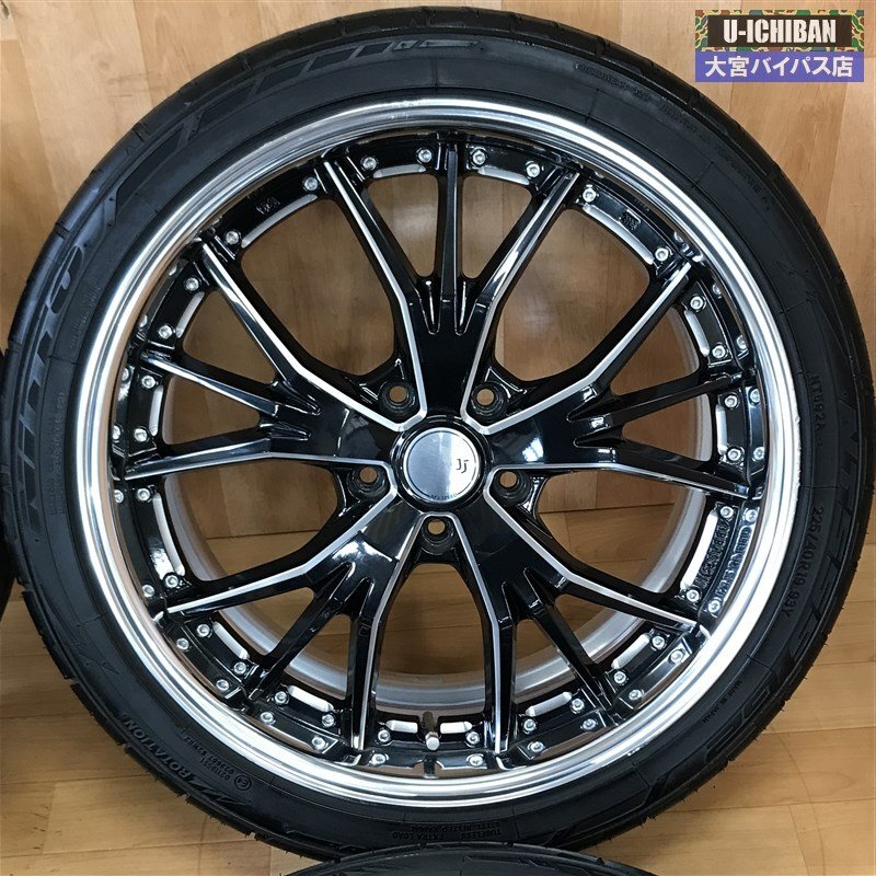 M’ｚスピード ＪＪＬ 19インチ 8J +48 5H 114.3 & ニットー　NT555G2 225/40R19 93Y CX-3 オデッセイ ヴェゼル　レヴォーグ等 004_画像2