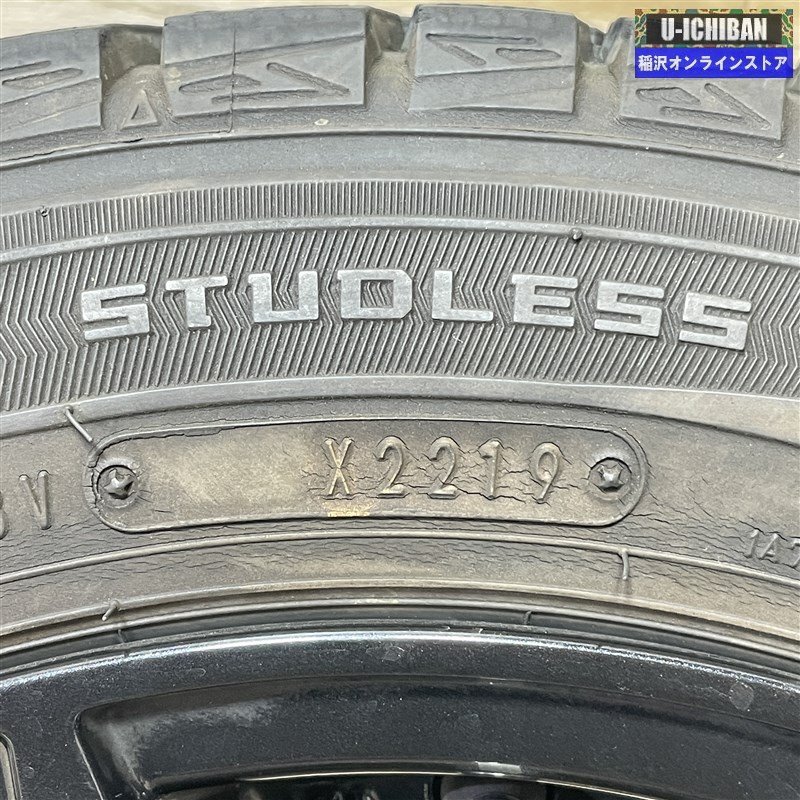 軽 N-BOX タント スペーシア 等 SCHNEIDER STAG 4.5-14+43 4H100 ダンロップ WM01 155/65R14 14インチ スタッドレス 4本セット 009_画像7