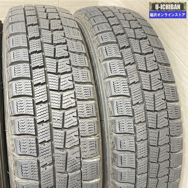 軽 N-BOX タント スペーシア 等 SCHNEIDER STAG 4.5-14+43 4H100 ダンロップ WM01 155/65R14 14インチ スタッドレス 4本セット 009_画像10