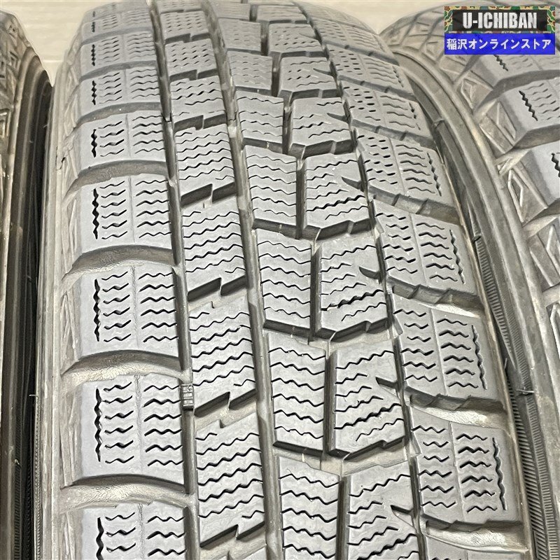 軽 N-BOX タント スペーシア 等 SCHNEIDER STAG 4.5-14+43 4H100 ダンロップ WM01 155/65R14 14インチ スタッドレス 4本セット 009_画像9