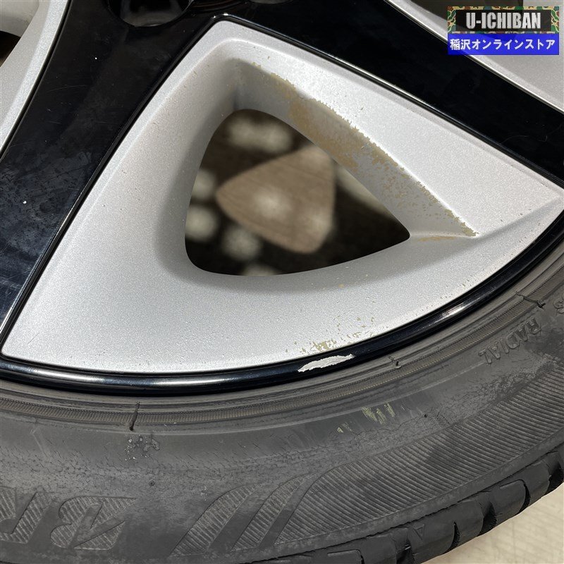 50系 プリウス 純正 7-17+50 5H100 ブリヂストン エコピアNH100 215/45R17 17インチ 4本セット 009の画像4