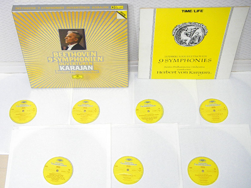 ♪【中古レコード】KARAJAN / カラヤン：BEETHOVEN / ベートーベン 交響曲全集：ベルリン・フィルハーモニー管弦楽団：7枚組 ♪の画像3