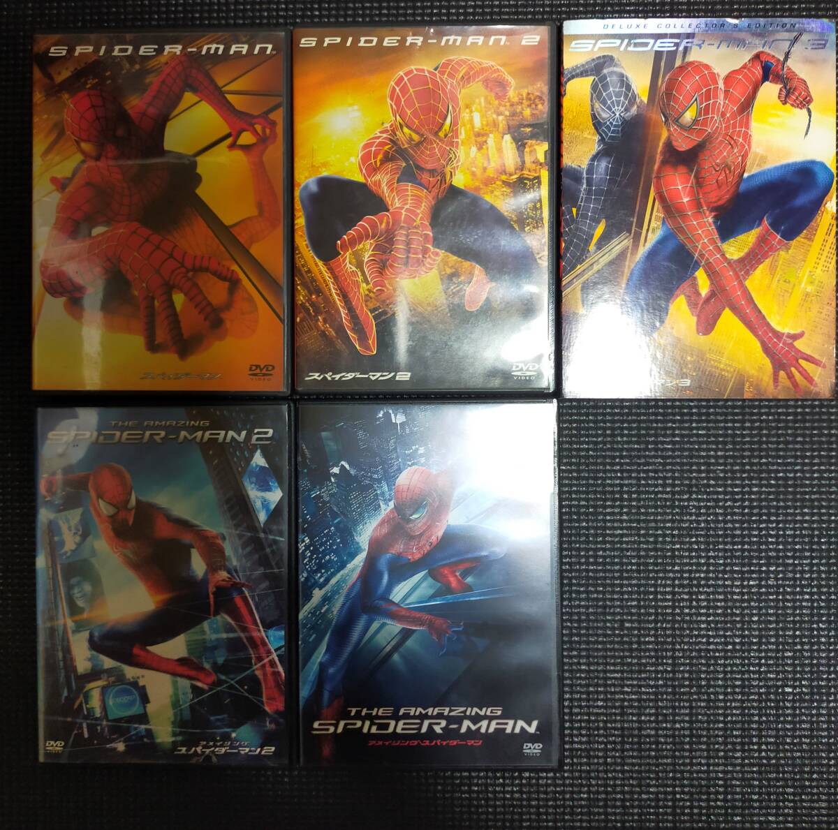  スパイダーマン 1-3 + アメイジング スパイダーマン 1-2 DVD5枚セット 中古_画像2