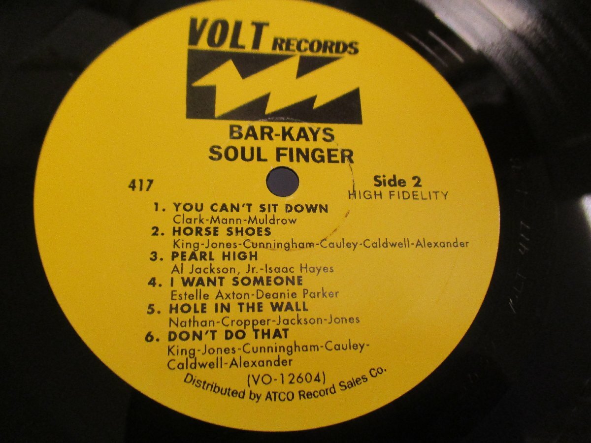 再発LP 『Bar-Kays / Soul Finger』 Reissue (Z16) の画像4