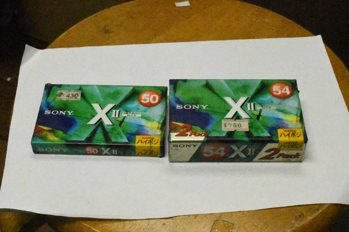 カセットテープ　SO NY　X2 ハイポジション５４分x２本　50分ｘ１本　新品珍品_画像2