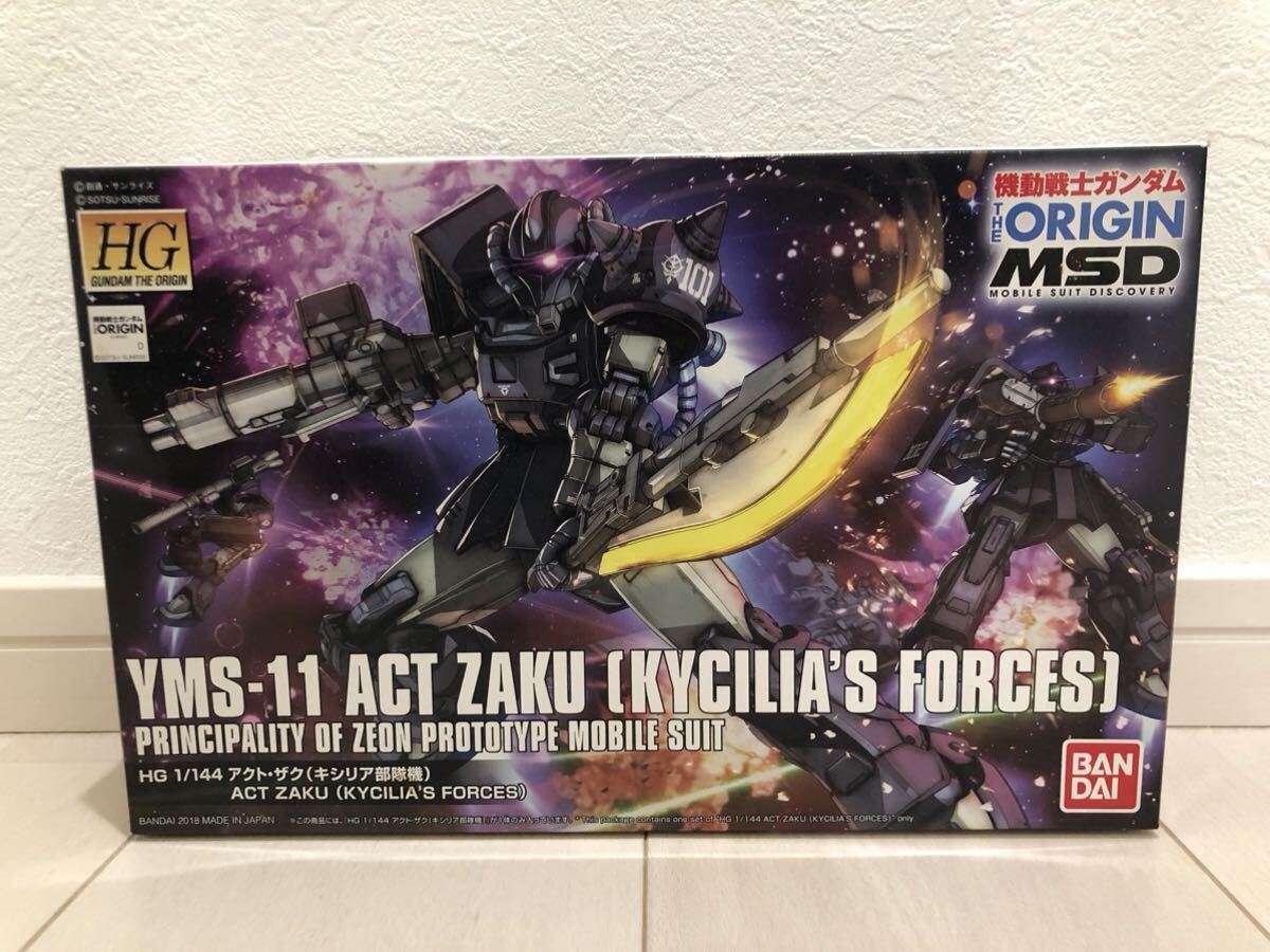 新品未開封！ORIGINオリジン版 HG 1/144 アクト・ザク(キシリア部隊機) アクトザク hgucガンプラ 検索mg ザクⅠザクⅡ旧ザクシャア専用_画像1