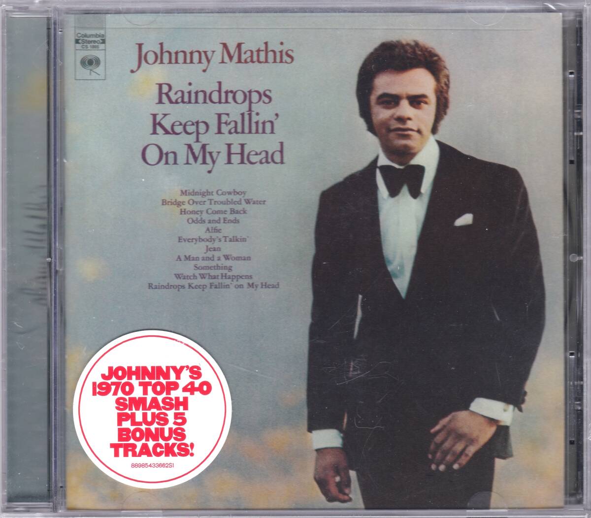 ☆JOHNNY MATHIS(ジョニー・マティス)/Raindrops Keep Fallin' On My Head+5◆70年発表の超大名盤◇初CD化＆ボートラ+5曲＆激レア廃盤新品_画像1