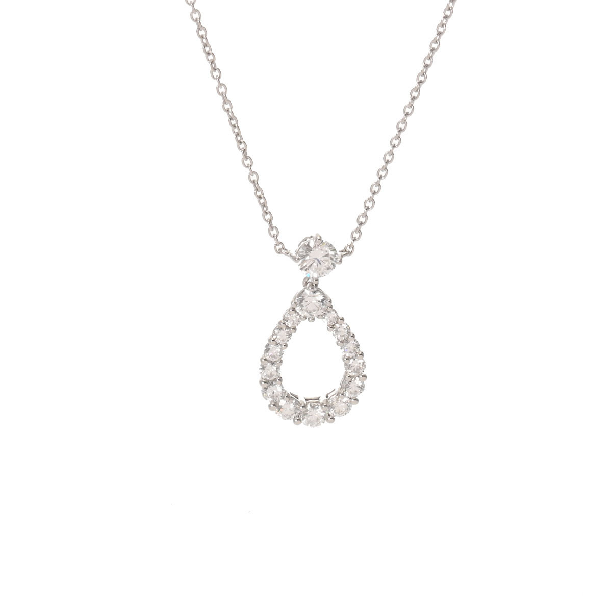 HARRY WINSTON Harry Winston петля XLarge diamond - женский Pt950 платина колье A разряд б/у серебряный магазин 