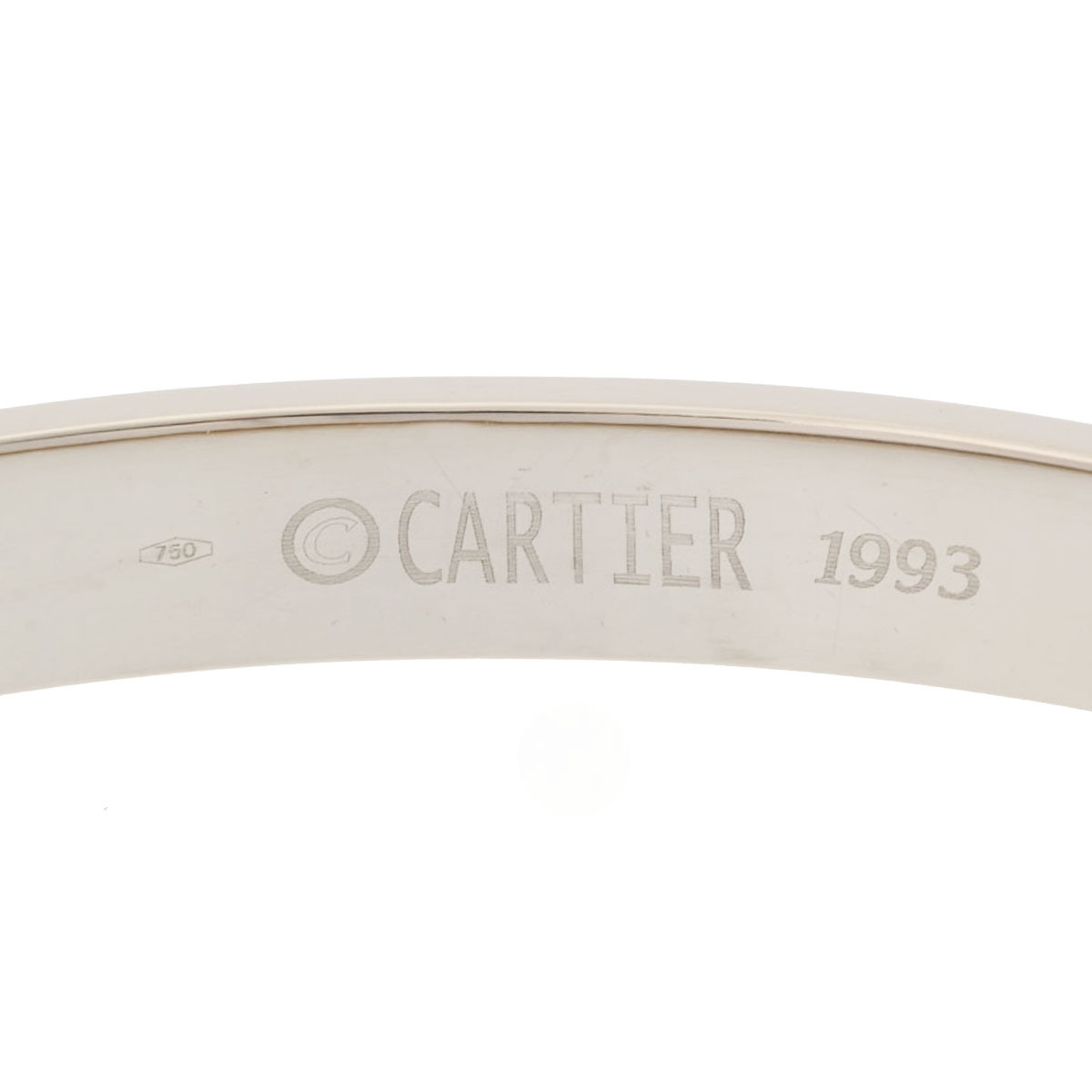CARTIER Cartier Rav bracele #16 - lady's K18 white gold bracele A rank used silver warehouse 