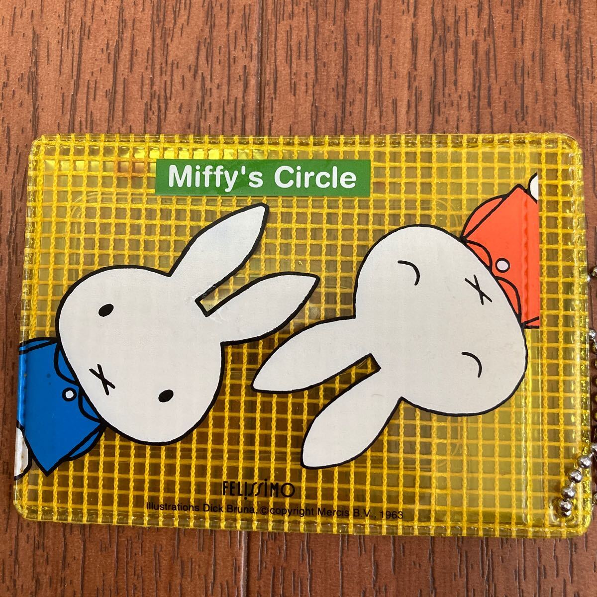  Ferrie simo Miffy Circle card-case & member z card Dick bruna pass case fixed period ticket inserting Myffy