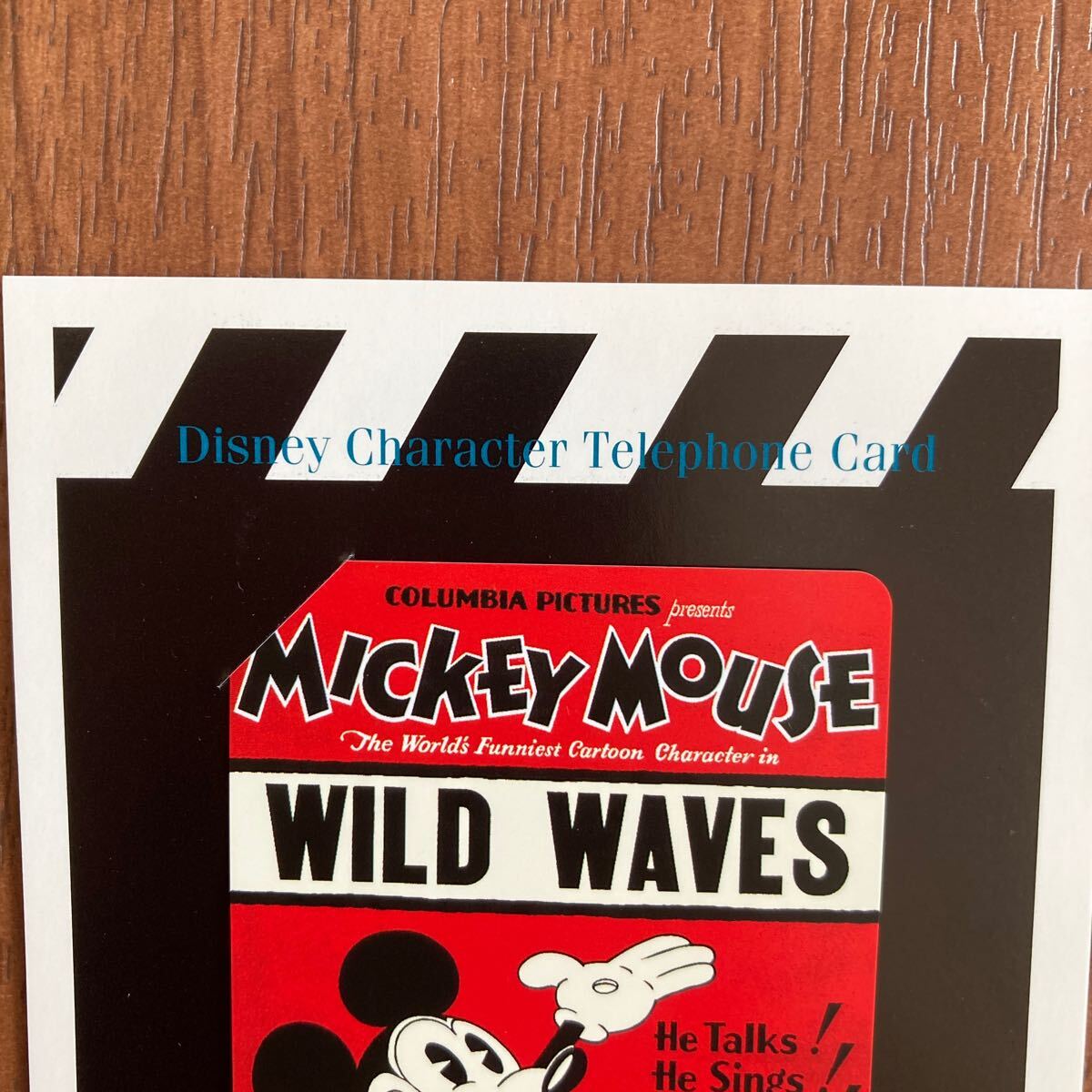 限定10,000枚 ディズニーキャラクター ミッキーマウス テレホンカード テレカ レトロミッキー 昭和レトロ ビンテージの画像3