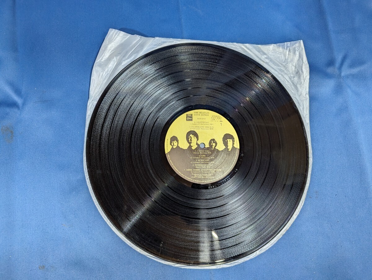 LP レコード ラヴ・ソングス ザ・ビートルズ EAS-50007-8 東芝EMI The Beatles Love Songs 洋楽 帯付き ブックレット一枚のみ_画像4