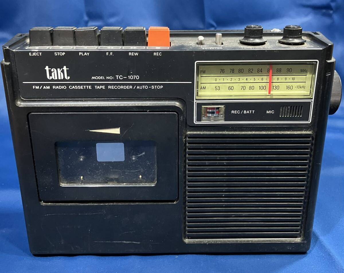 takt TC-1070 カセットラジカセ ※ジャンク扱い_画像1