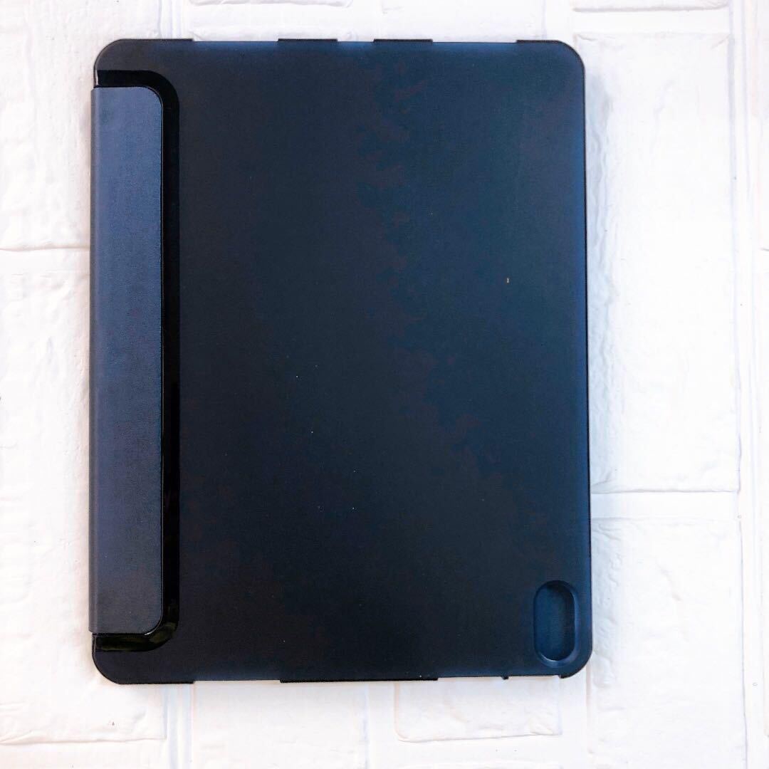 iPad Air4ケース半透明 ネイビー 青 ソフト 衝撃吸収 カバー付き_画像10