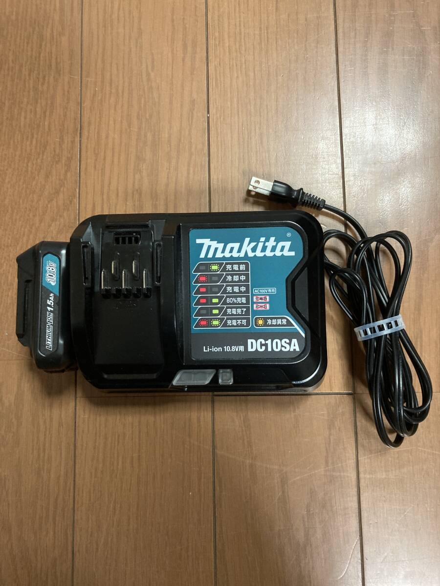 makita マキタ 動作確認済 Li-ionバッテリー充電器セット Li-ionバッテリBL1015 DC10.8V 1.5Ah 17Whの画像1