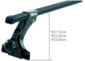  Thule Jimny JB64 951+7124 carrier base roof carrier for 1 vehicle SET