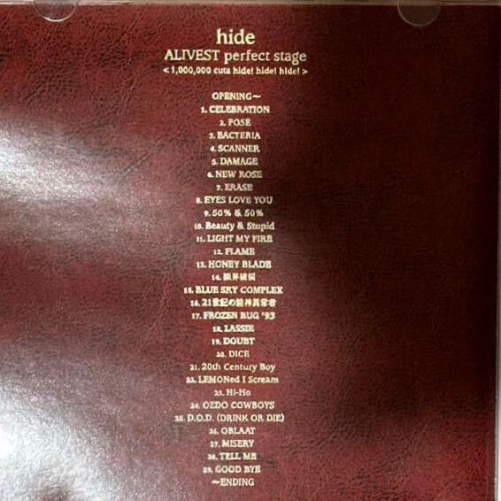 hide[ALIVEST]DVD первый раз ограниченая версия наклейка есть 