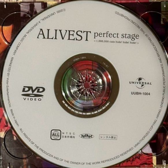 hide[ALIVEST]DVD первый раз ограниченая версия наклейка есть 