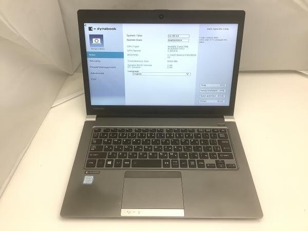 ジャンク!TOSHIBA RZ63/NS○Core i5 8250U 1.6G 8G 256G_画像1