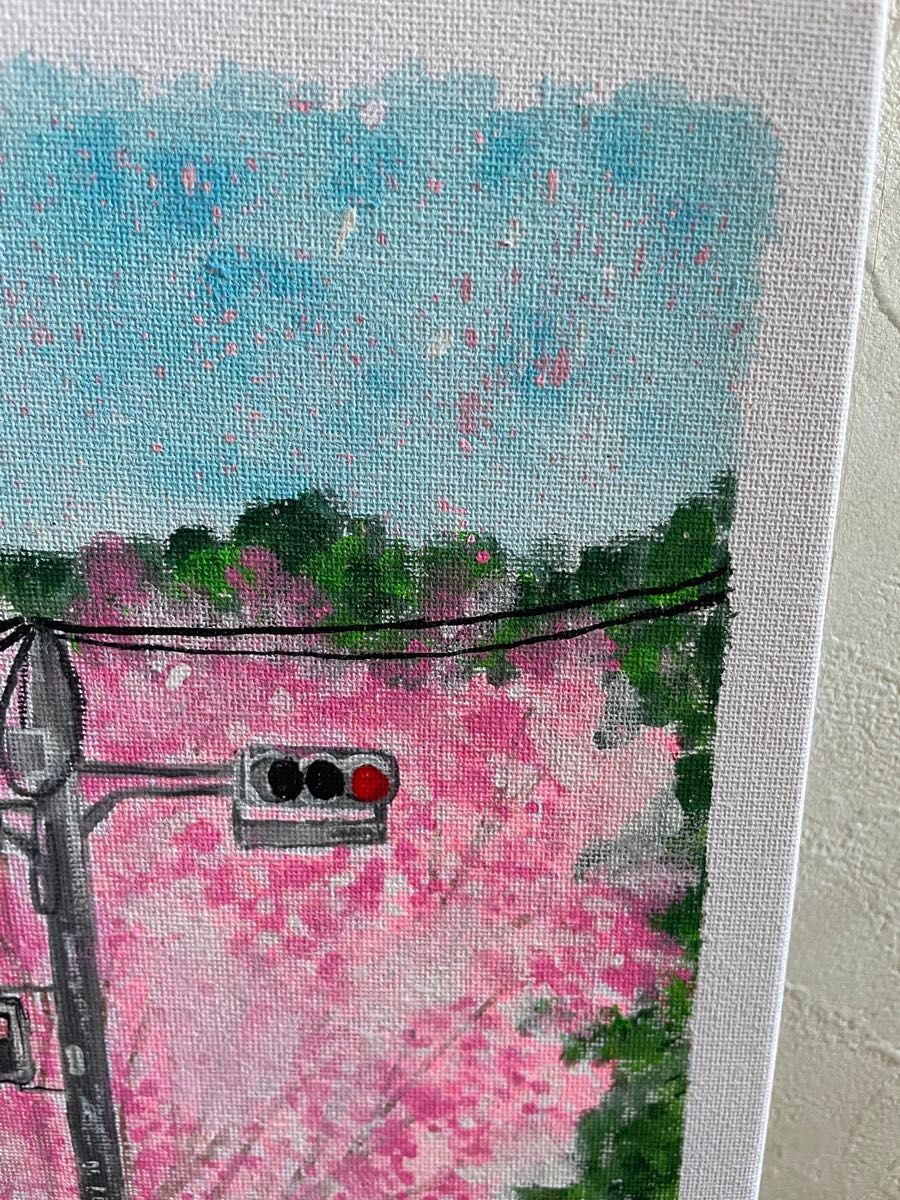 桜】絵画/原画/絵/アート/art/アート作品/作品/キャンバスアート 桜】絵画/原画/絵/アート/art/アート作品/作品/キャンバスアート