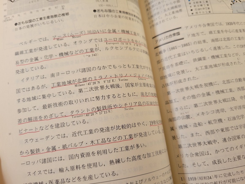昭和63年発行　高校教科書　新訂 地理　教育出版　/A_画像4