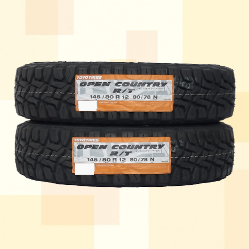 LT145/80R12 80/78N TOYO トーヨー OPEN COUNTRY R/T 24年製 正規品 145R12 6PR 相当 送料無料 2本セット税込 \12,600 より 1_画像1