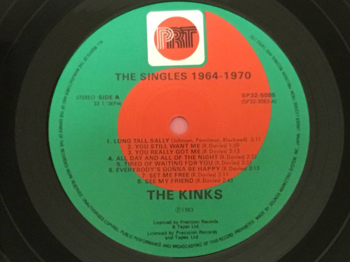 ザ・キンクス - シングル・コレクション 国内 帯付 2枚組LP kinks の画像4