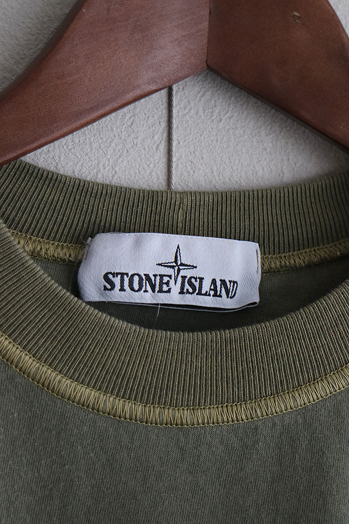 STONE ISLAND LOGO PATCH T-SHIRT ストーンアイランド/ワッペン/ロゴ/Tシャツ/半袖/オリーブ/Sの画像3
