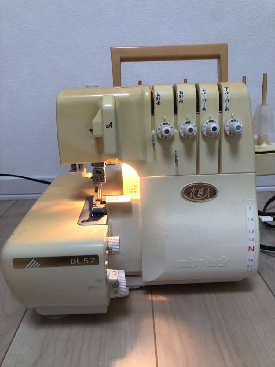 1 иен старт Juki JUKI babylock.. человек BL57 BL-57 baby блокировка швейная машинка с оверлоком античный рукоделие шитье Showa Retro IHOJIN
