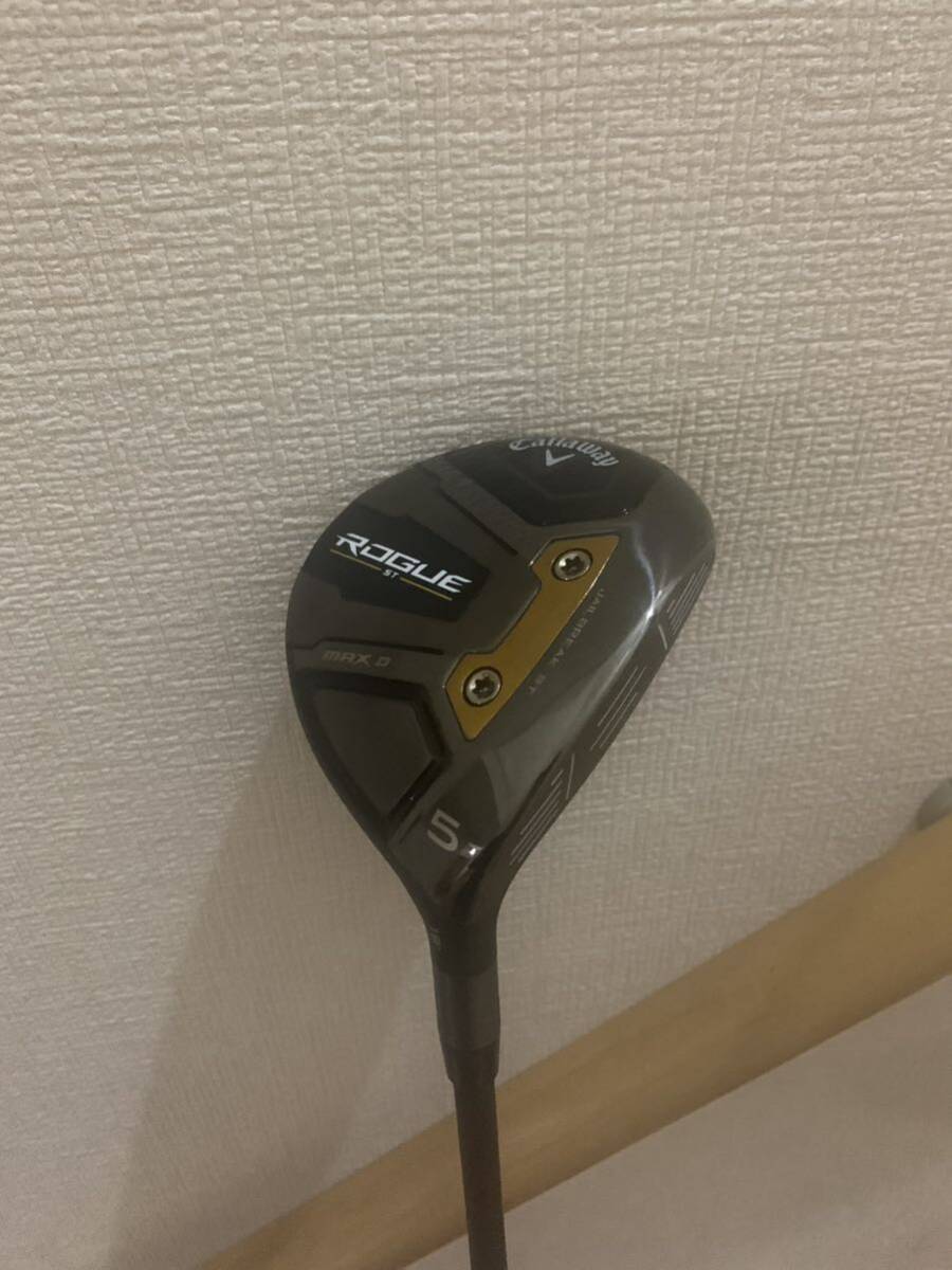 美品 コース未使用 キャロウェイゴルフ ROGUE ローグ ST MAX D フェアウェイウッド VENTUS 5 SR for Callaway 【5W】