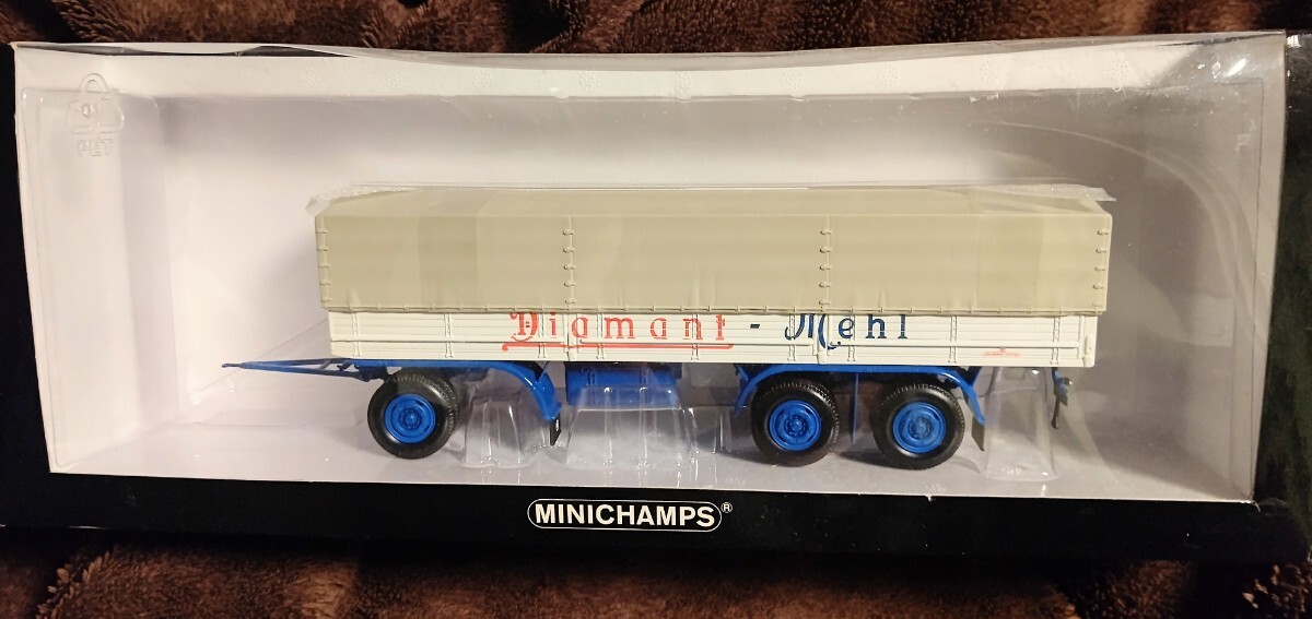 ミニチャンプス PMA 1/43 限定1008台 ケスボーラー・トレーラー 1953 MINICHAMPS Kaessbohrer trailer Cavas 1953 Diamant Mehi 439161094_画像6